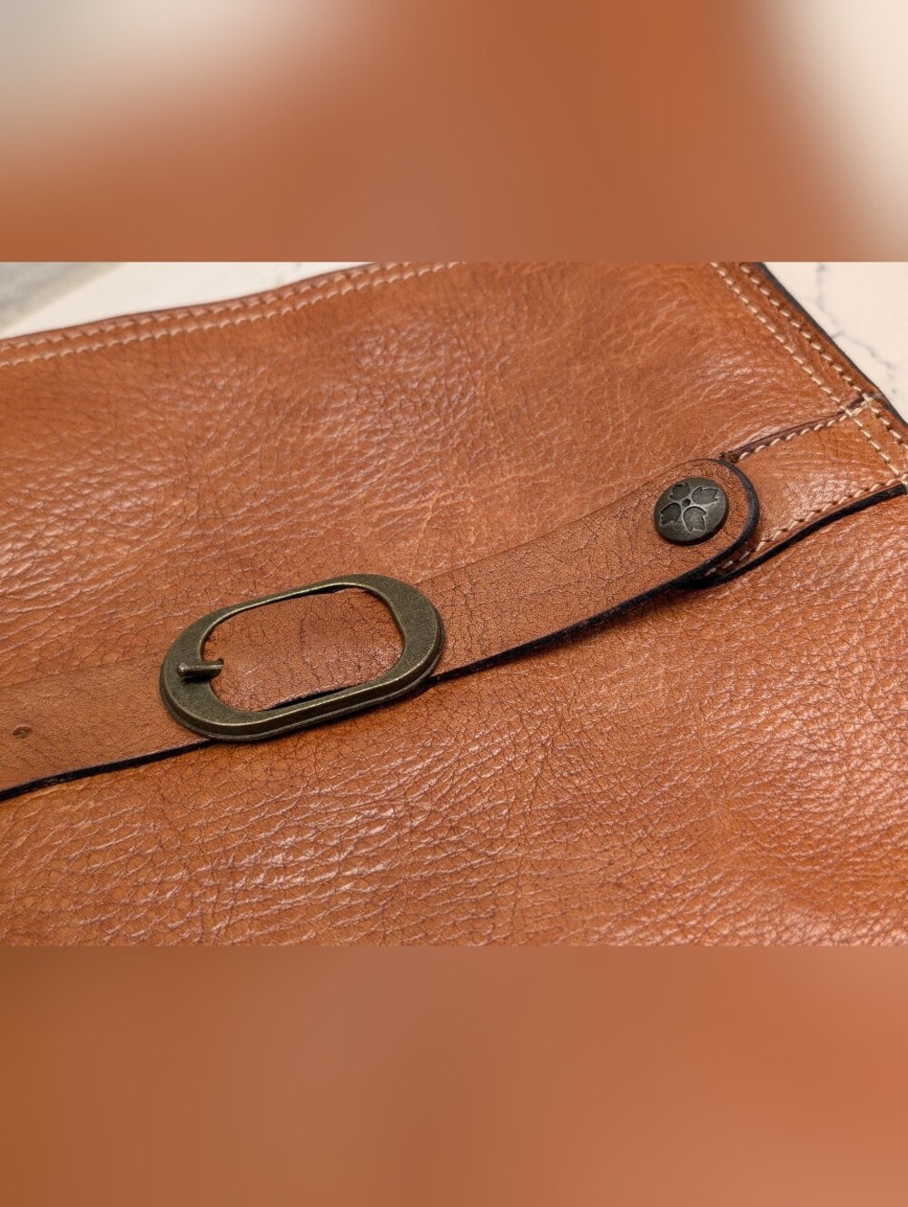 Patricia Nash Crossbody Bag - EUC - Brown 8.5x10x2 Inches - Picture 12 of 12